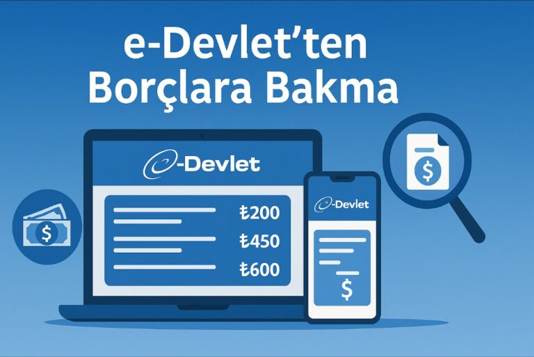 e-Devlet’ten Borçlara Bakma 2026