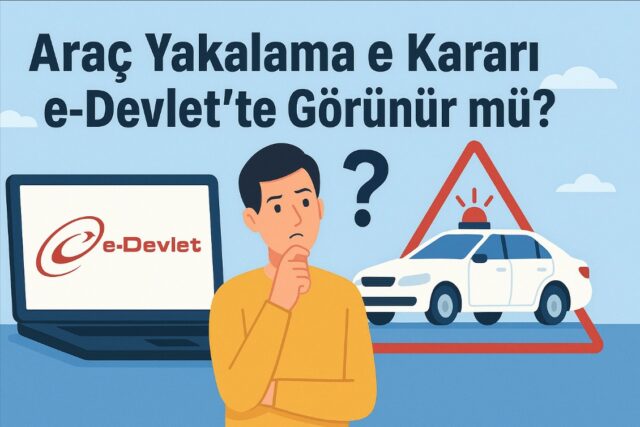 Araç Yakalama Kararı e-Devlet’te Görünür mü