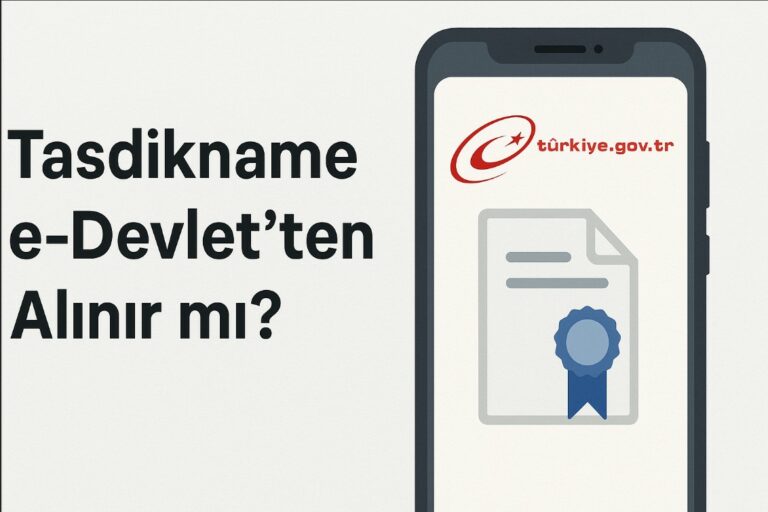 Tasdikname e-Devlet’ten Alınır mı?