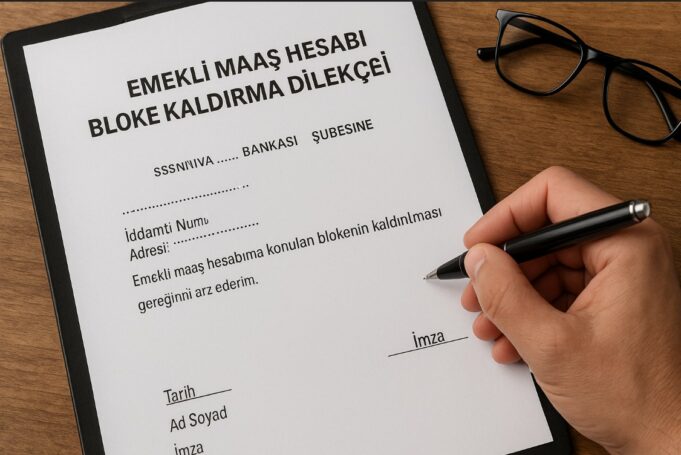 Emekli Maaş Hesabı Bloke Kaldırma Dilekçe Örneği Emekli Maaş Hesabı Bloke Kaldırma Dilekçe Örneği